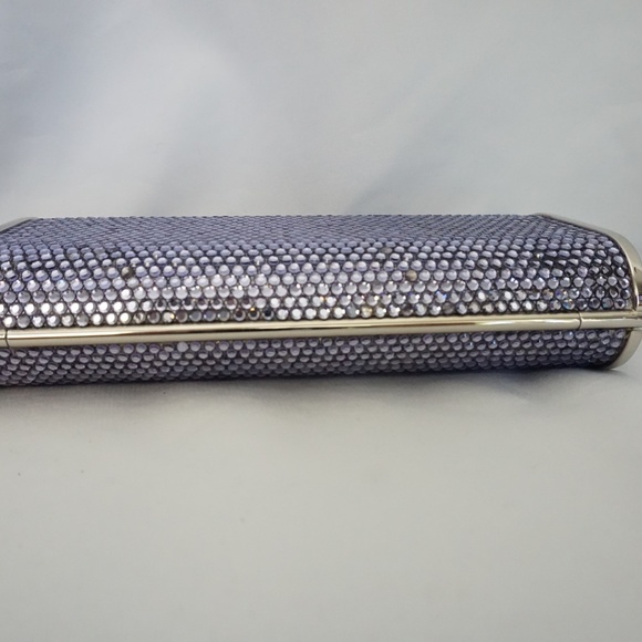 Judith Leiber Blue Crystal Embellished Minaudière - Picture 5 of 12